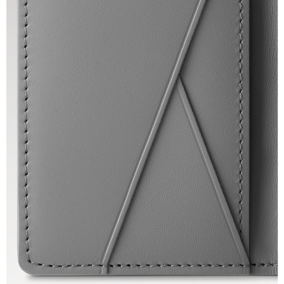Louis Vuitton Monogram Shadow Grey Leather Logo Pocket Organizer Card Wallet - Picture 10 of 12